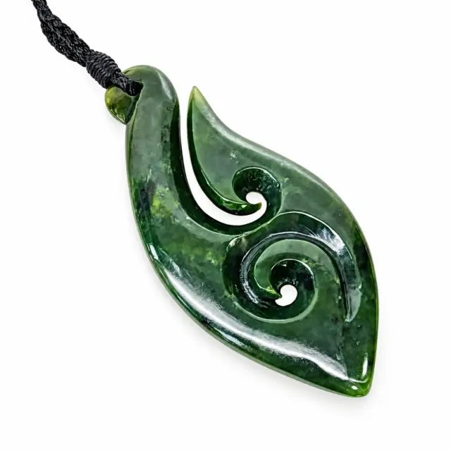 Pounamu Koru Hook Necklace