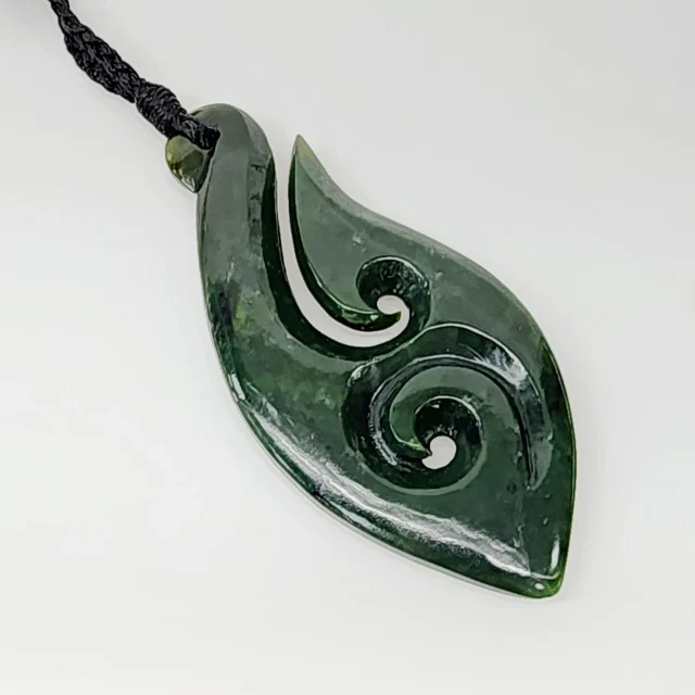 Pounamu Koru Hook Necklace