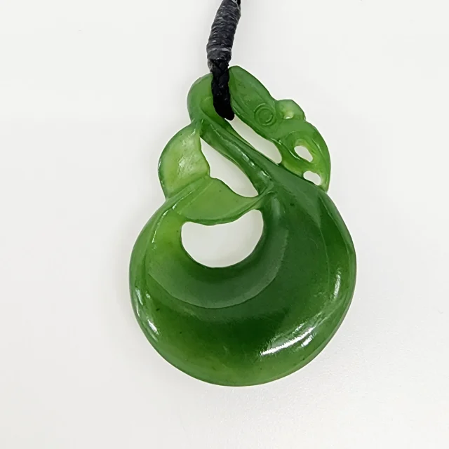 Pounamu Manaia Whale's Tail Necklace