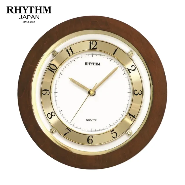 Rhythm Wooden Wall Clock CMG975NR06