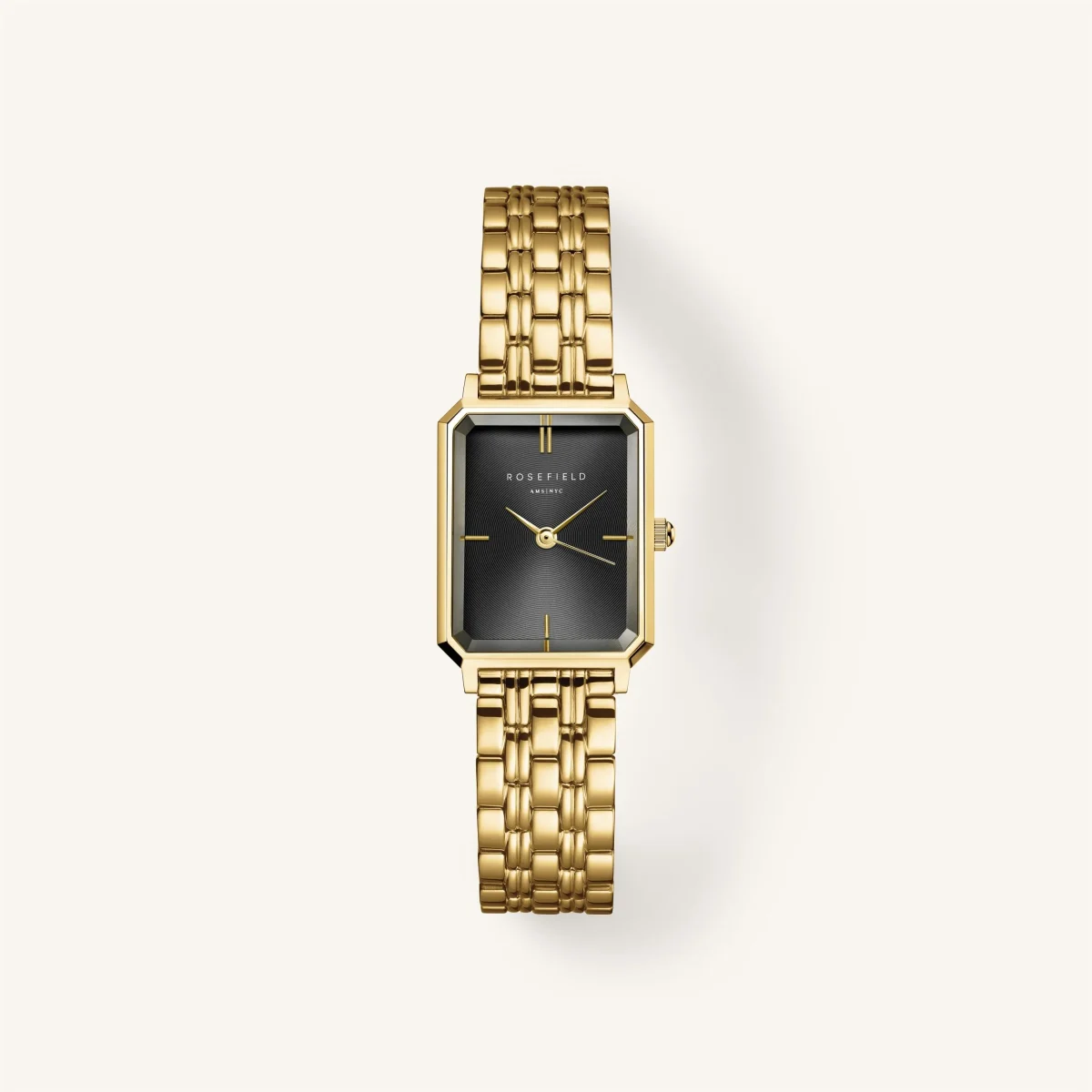 Rosefield Octagon Black Gold - OBSSG-O47