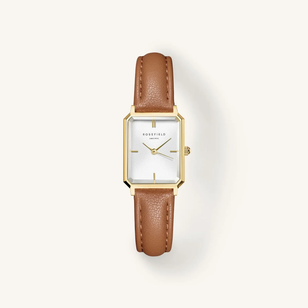 Rosefield Octagon XS Camel Leather - OWGLG-O85