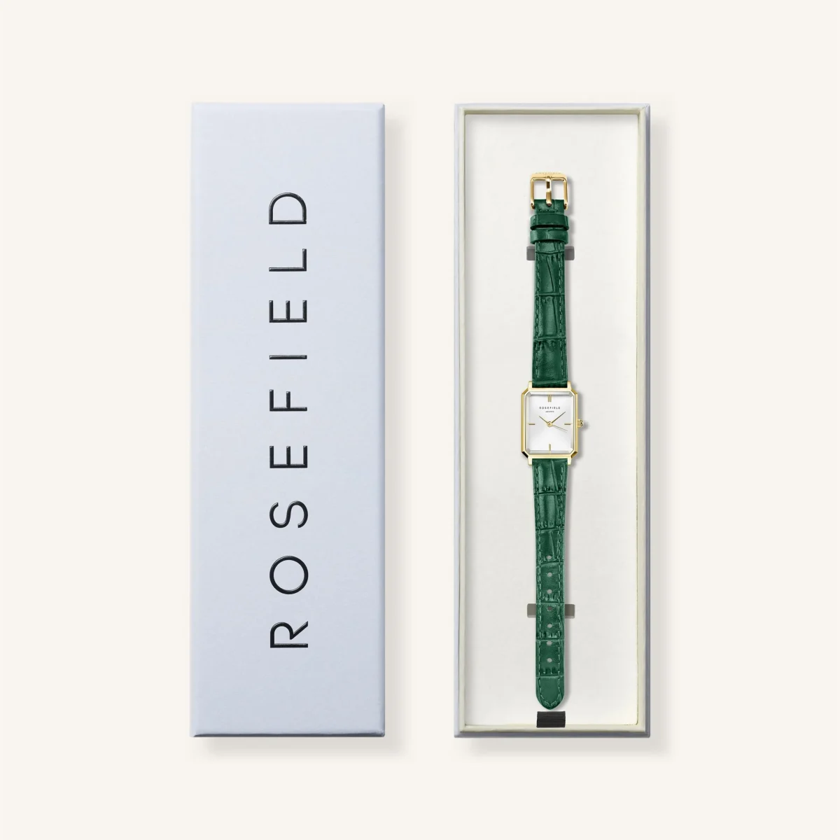Rosefield Octagon XS Emerald Leather - OWGLG-O86