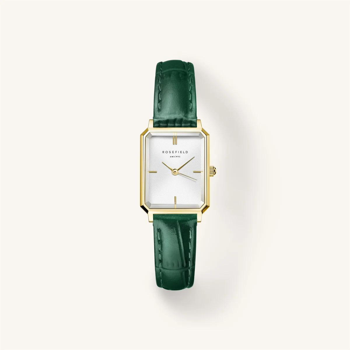 Rosefield Octagon XS Emerald Leather - OWGLG-O86