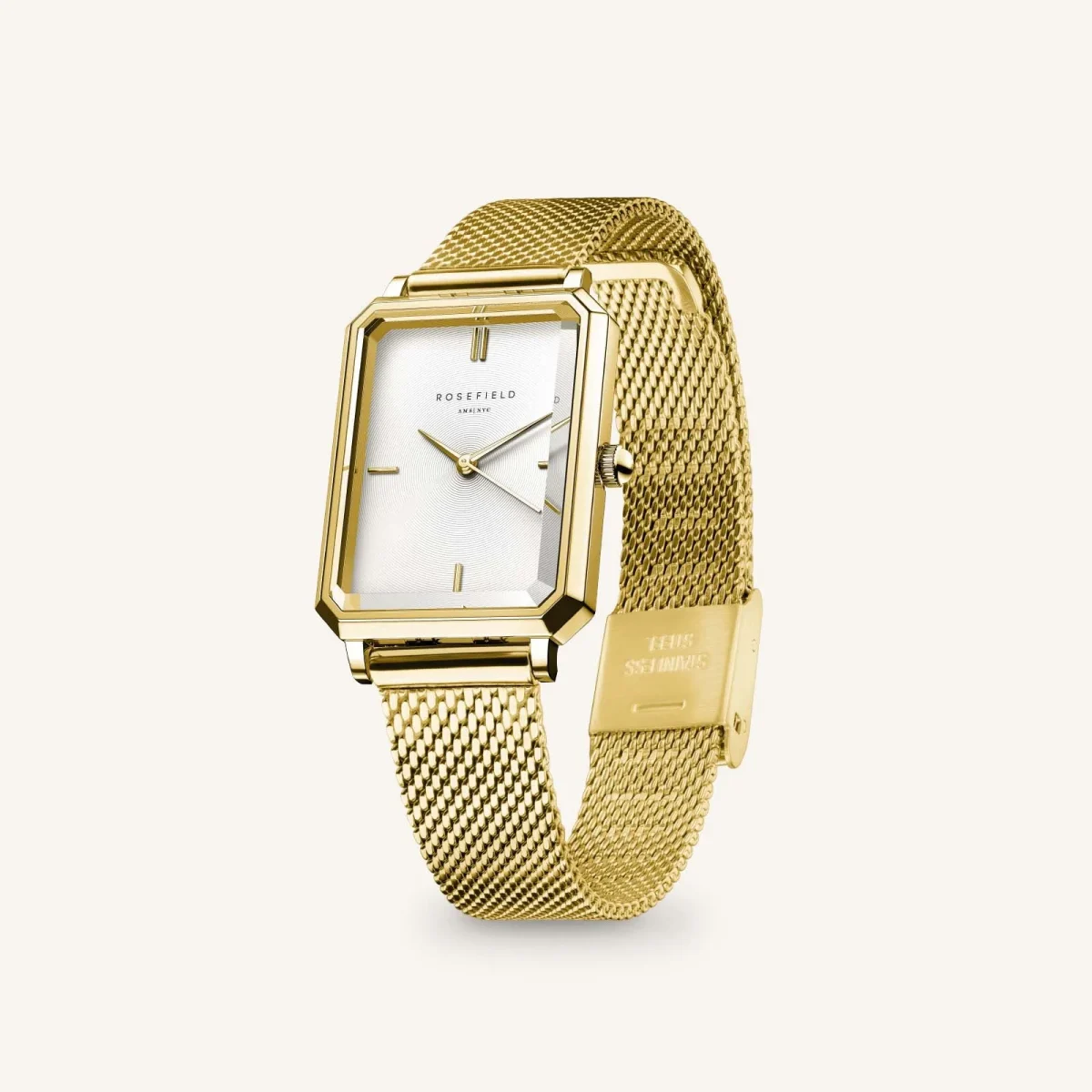 Rosefield Octagon XS Mesh Gold - OWGMG-O73