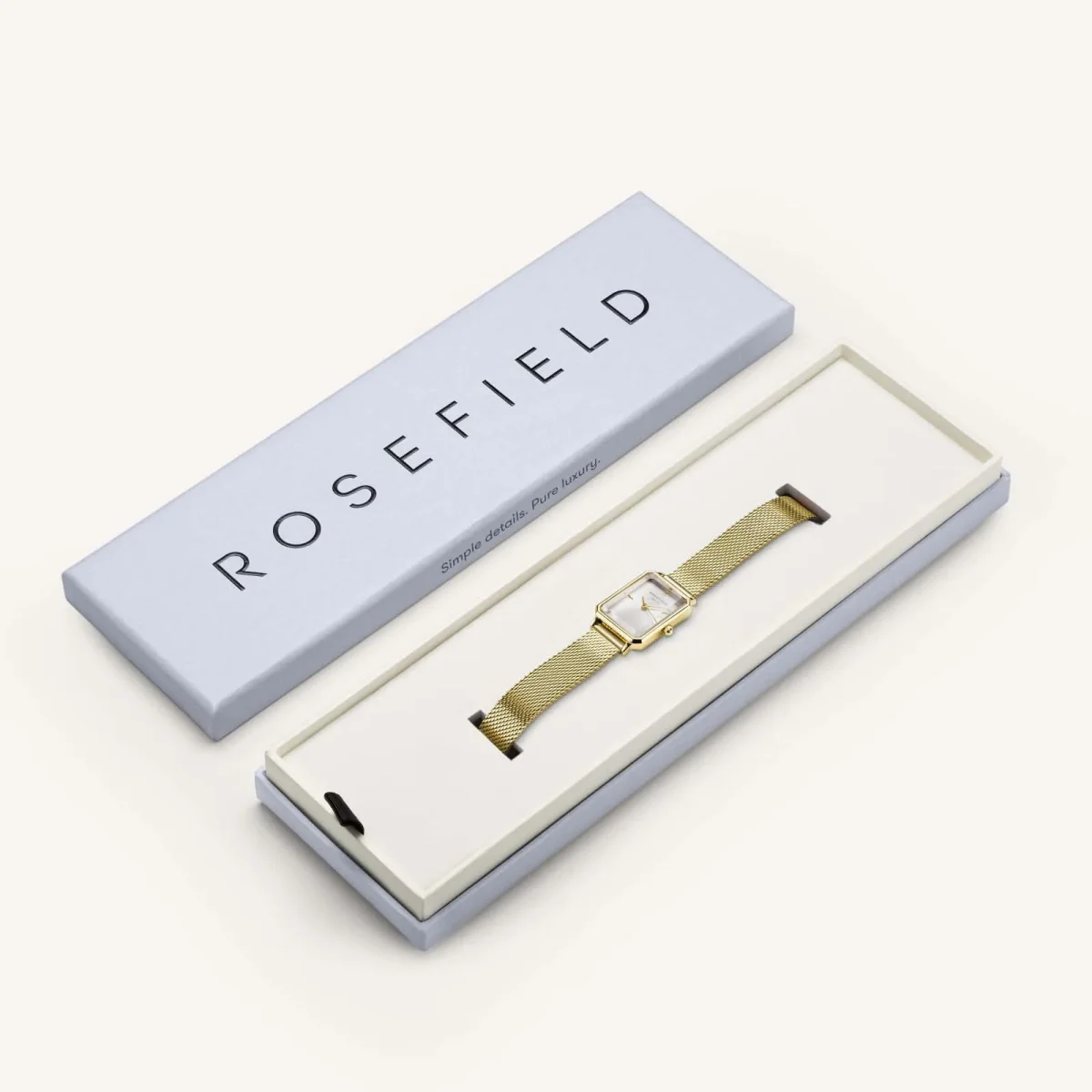 Rosefield Octagon XS Mesh Gold - OWGMG-O73