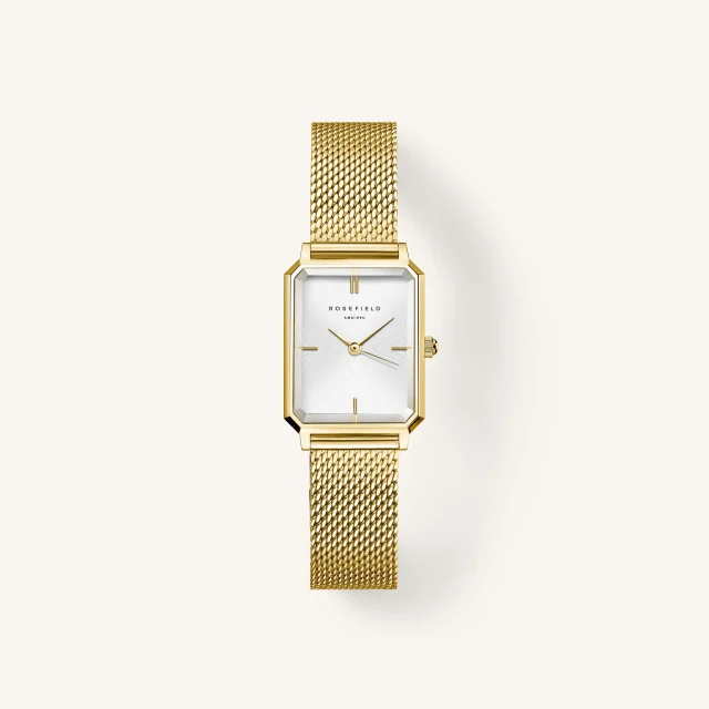 Rosefield Octagon XS Mesh Gold - OWGMG-O73