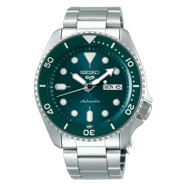 Seiko 5 Sports SRPD61K Automatic Green Dial Men’s Watch – 42.5mm Stainless Steel