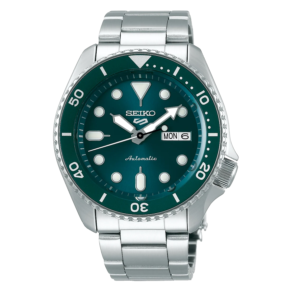 Seiko 5 Sports SRPD61K Automatic Green Dial Men’s Watch – 42.5mm Stainless Steel