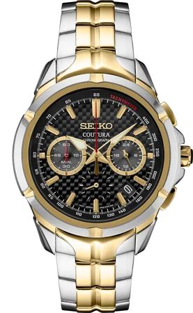 Seiko Coutura Men's Quartz Chronograph 100M WR Watch - SSB434