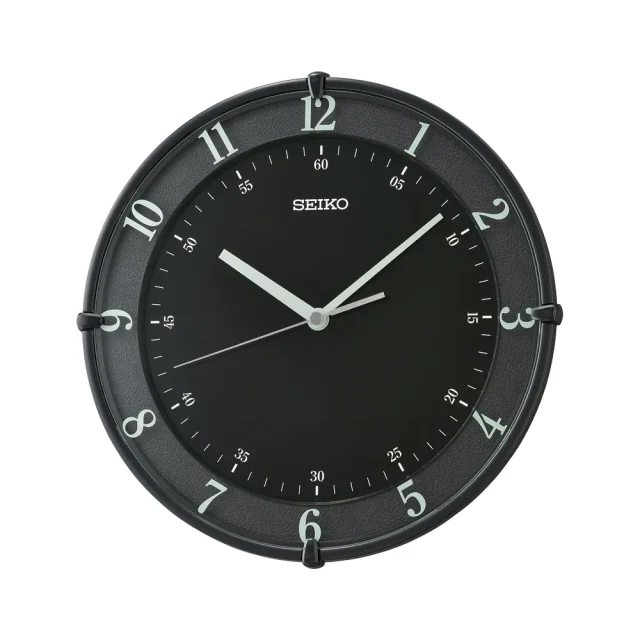 Seiko Decorator Plastic Black Colour Case Black Dial Wall Clock - QXA805-K