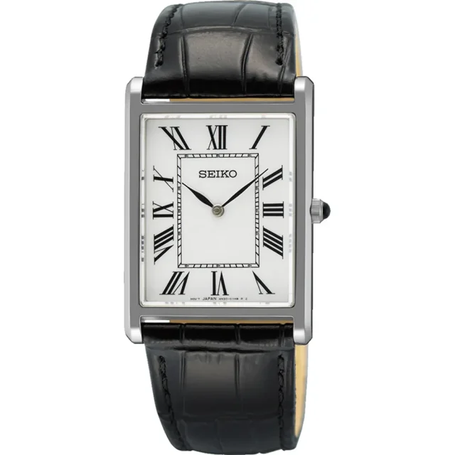 Seiko Gents Classic Square Face 29mm Wide Quartz Watch - SWR103P1