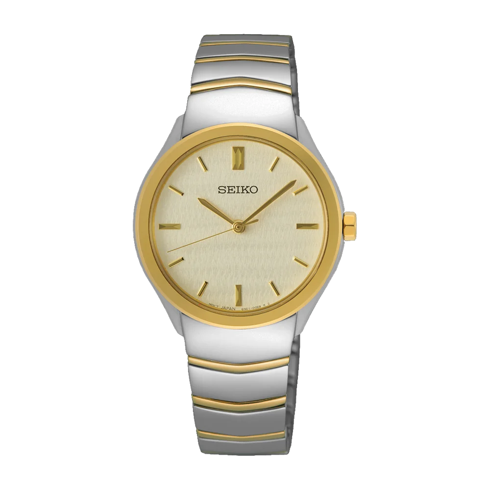 Seiko Ladies Two-Tone Conceptual Daywear Analogue Watch - SUR550P