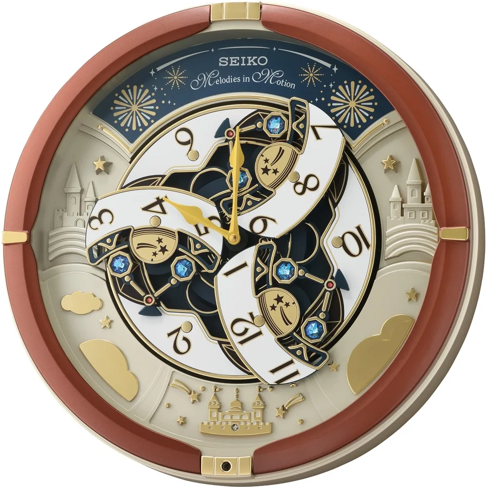 Seiko Melodies In Motion Musical Wall Clock - QXM378-B