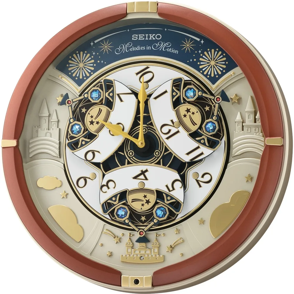 Seiko Melodies In Motion Musical Wall Clock - QXM378-B