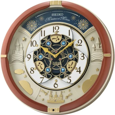 Seiko Melodies In Motion Musical Wall Clock - QXM378-B