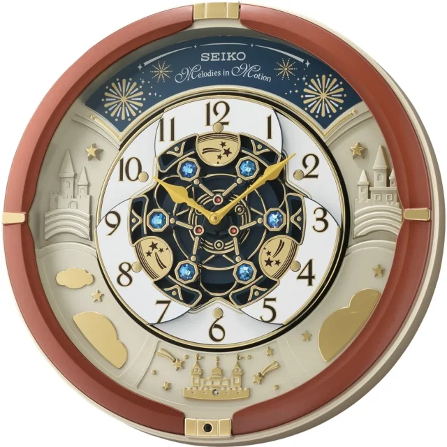 Seiko Melodies In Motion Musical Wall Clock - QXM378-B