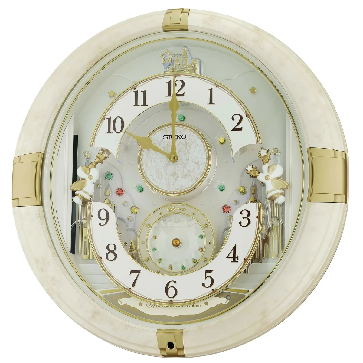 Seiko Melodies In Motion Wall Clock - QXM603-W