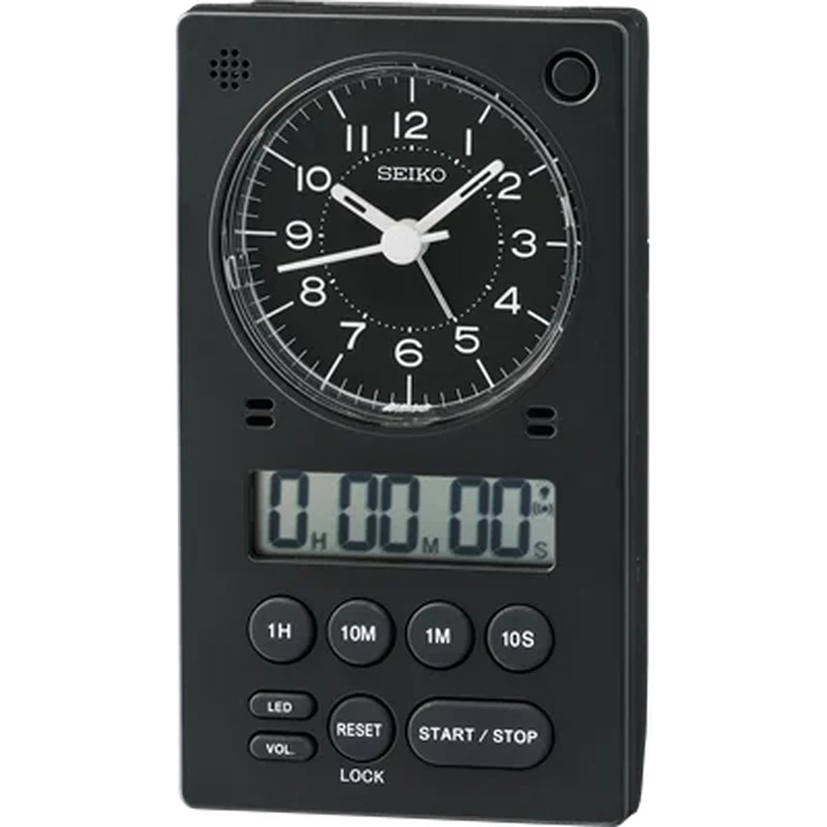 Seiko Multi Function Black Colour Table Clock