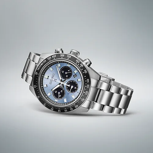 Seiko Prospex SSC935P1 Steel Blue 41mm Solar Chronograph Watch – Solar V192, Sapphire, 100m WR