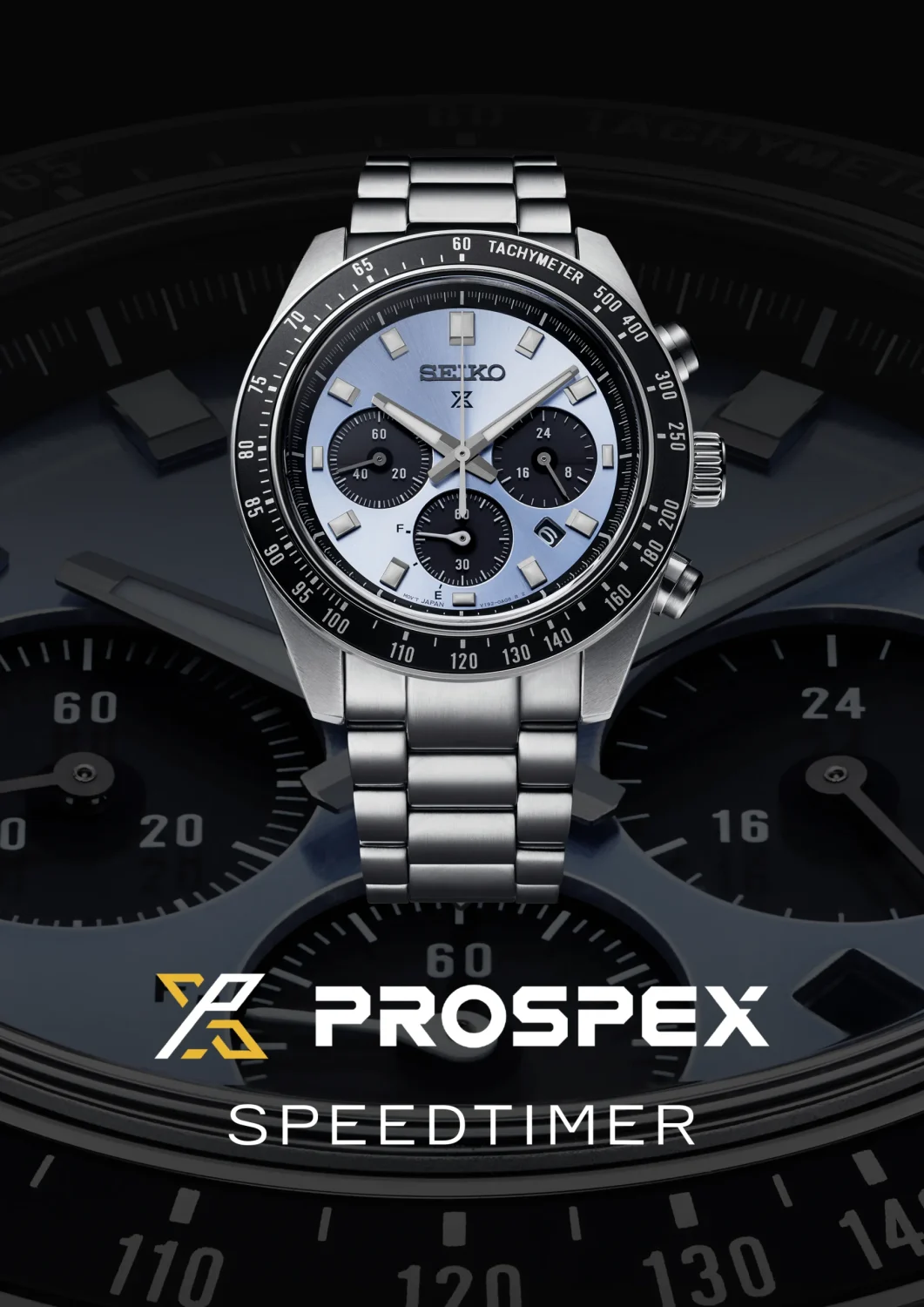 Seiko Prospex SSC935P1 Steel Blue 41mm Solar Chronograph Watch – Solar V192, Sapphire, 100m WR