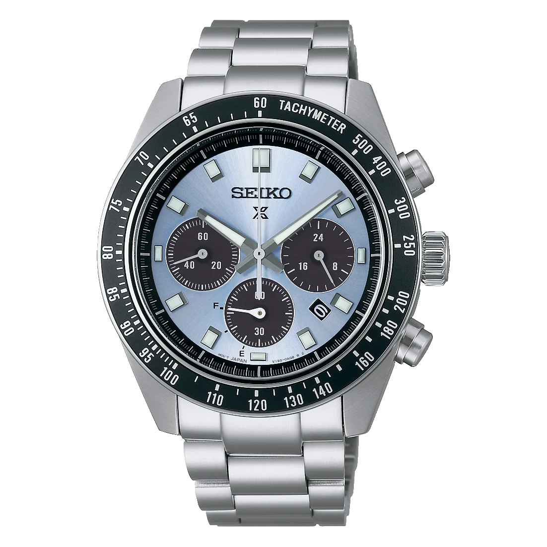 Seiko Prospex SSC935P1 Steel Blue 41mm Solar Chronograph Watch – Solar V192, Sapphire, 100m WR