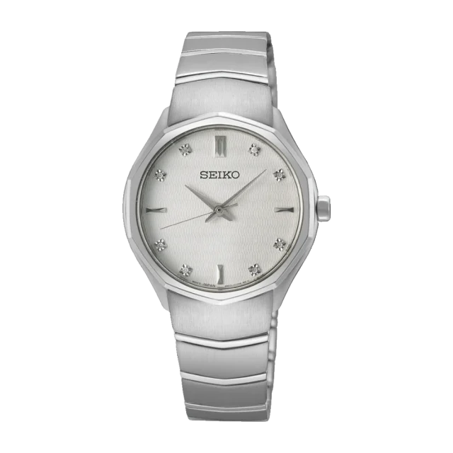 Seiko Quartz Conceptual Silver Stainless Steel Case & Strap - SUR615P1