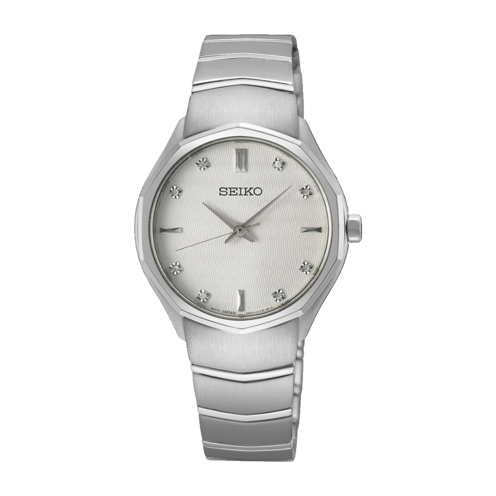Seiko Quartz Conceptual Silver Stainless Steel Case & Strap - SUR615P1