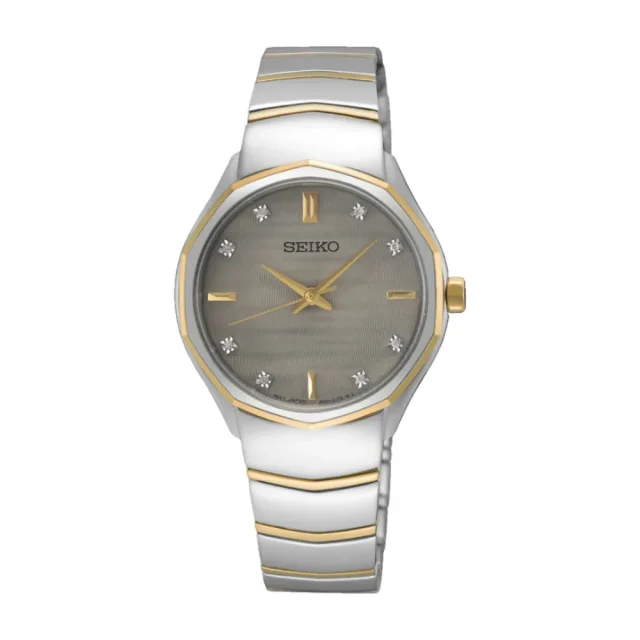 Seiko Quartz Conceptual Two-Tone Stainless Steel Case & Strap - SUR616P1