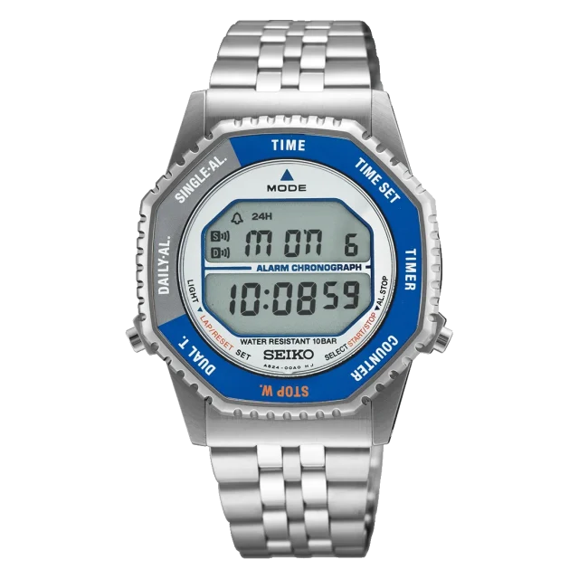 Seiko SMGG21P1 “Rotocall Revival” Digital Quartz – Stainless Steel Bracelet – Digital Alarm/Chronograph