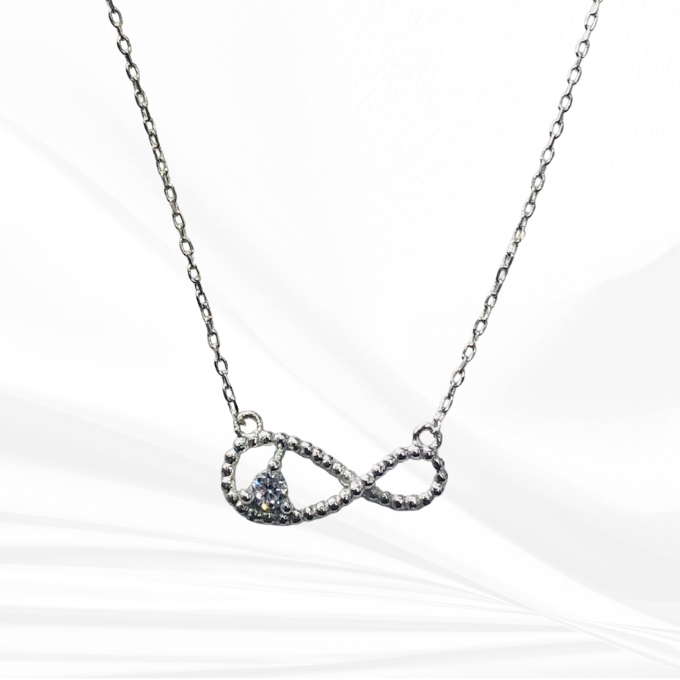 silver necklace