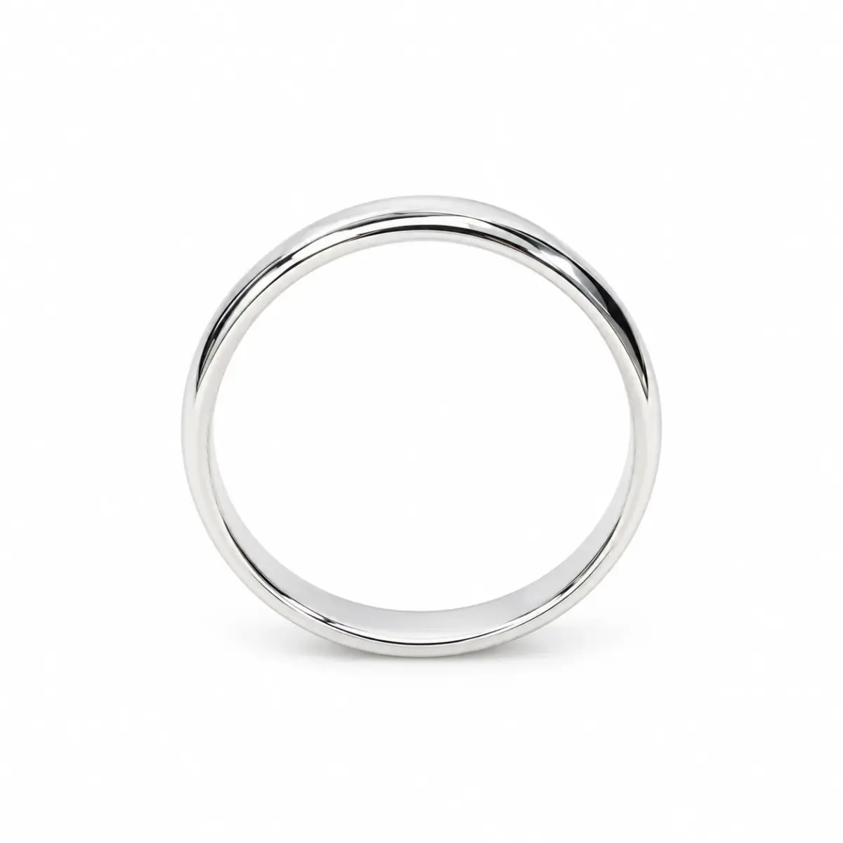 Solid Sterling Silver 3mm Half Round Plain Wedding Band – 925 Silver - SS3MM