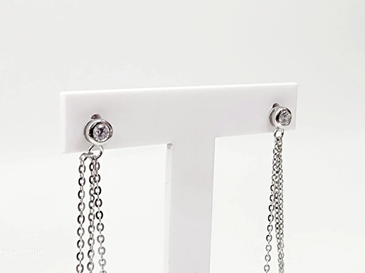 Sterling Silver 8.5mm Round Tahitian Black Pearl Earrings - EA0546