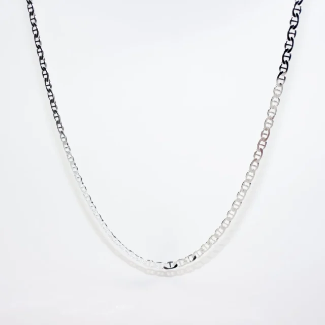 Sterling Silver AND100 Diamond-Cut Anchor Chain with Lobster Catch