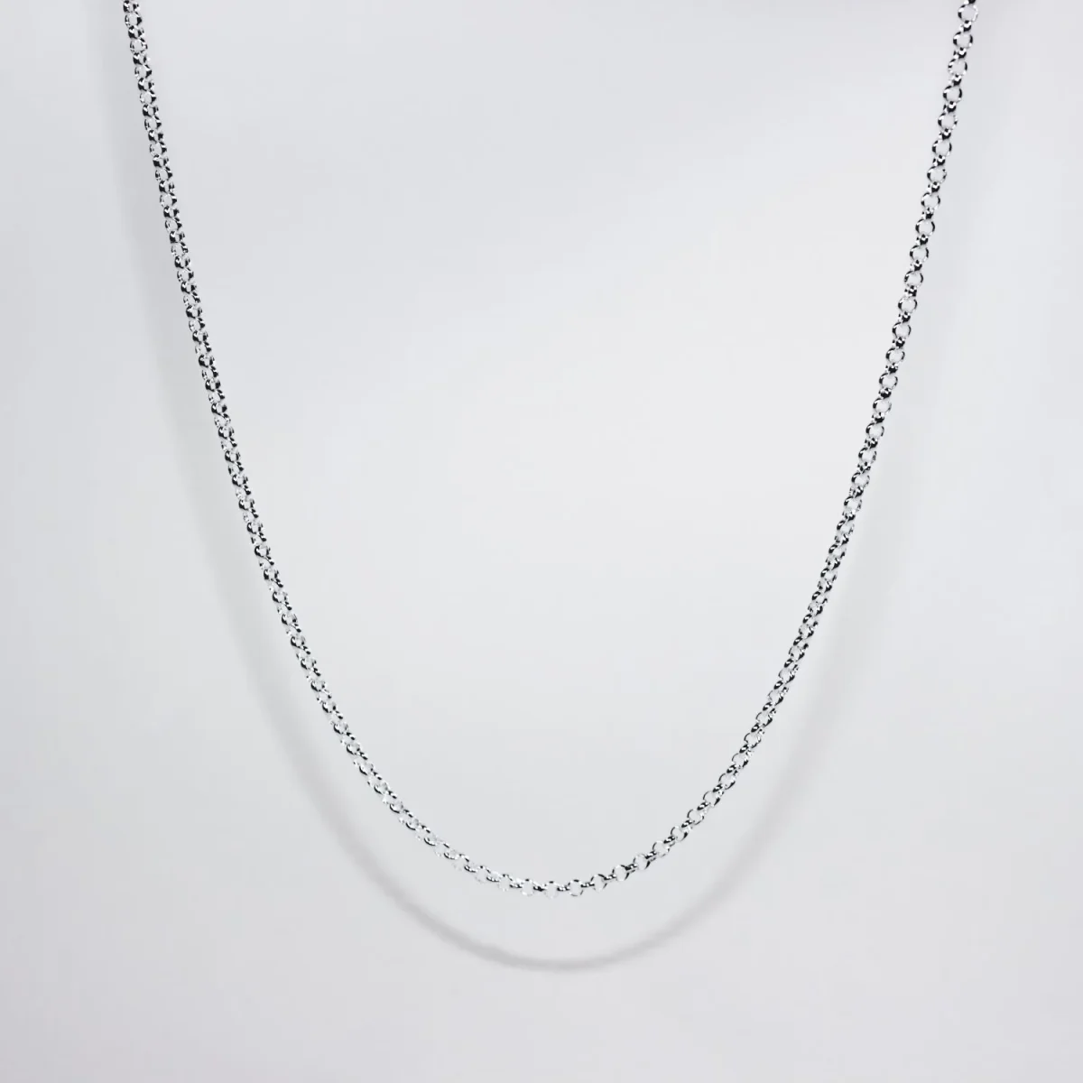 Sterling Silver B1 Round Belcher Chain with Parrot Clasp