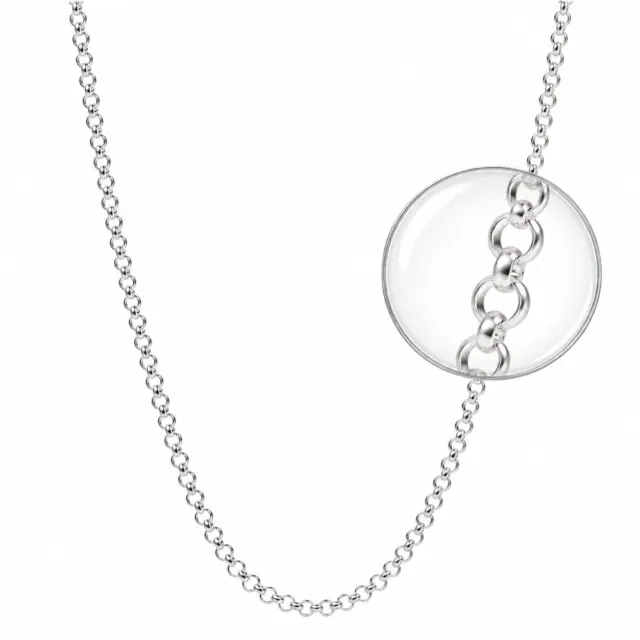 Sterling Silver B1 Round Belcher Chain with Parrot Clasp