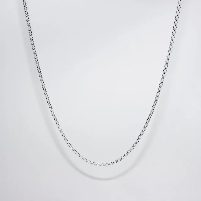 Sterling Silver B1 Round Belcher Chain with Parrot Clasp