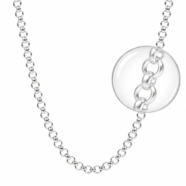 Sterling Silver B3 Round Belcher Chain with Parrot Clasp