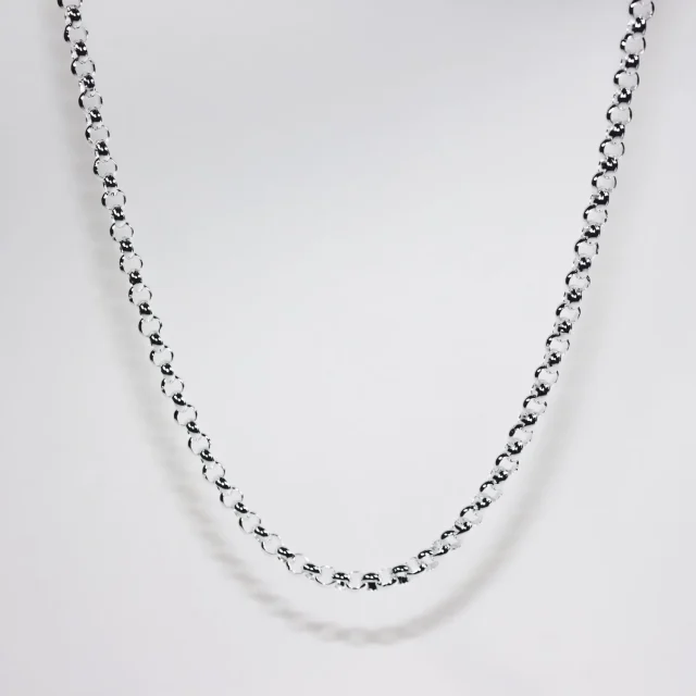Sterling Silver B3 Round Belcher Chain with Parrot Clasp