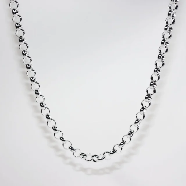 Sterling Silver B4 Round Belcher Chain with Parrot Clasp