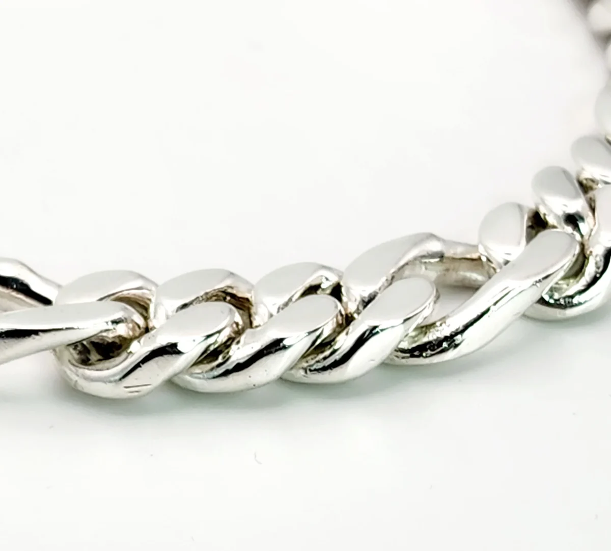 Sterling Silver Big 22cm Heavy Figaro Bracelet