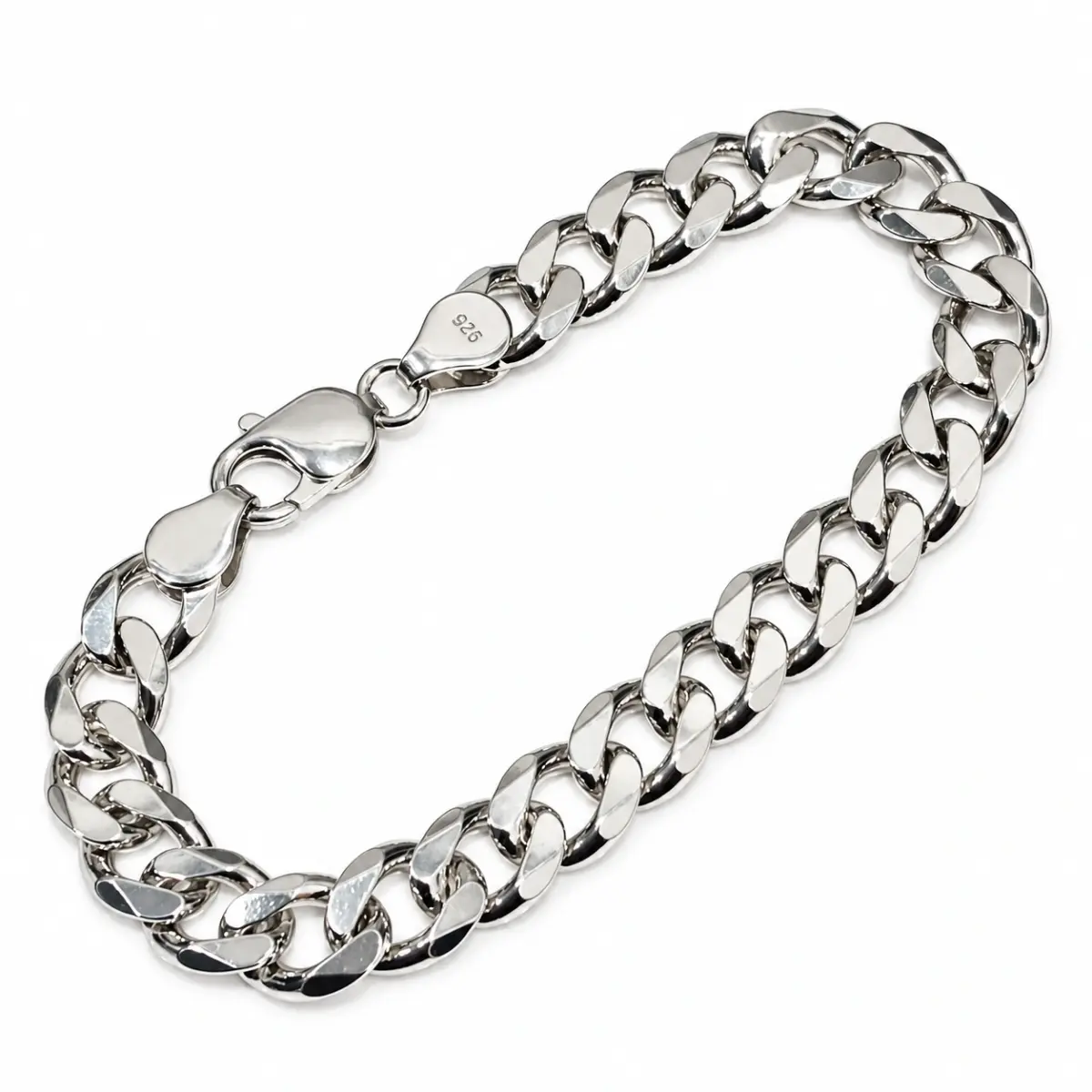 Sterling Silver CD250 Curb Link Bracelet