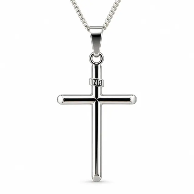Sterling Silver Cross Pendant with Complimentary Chain - S105267P/9