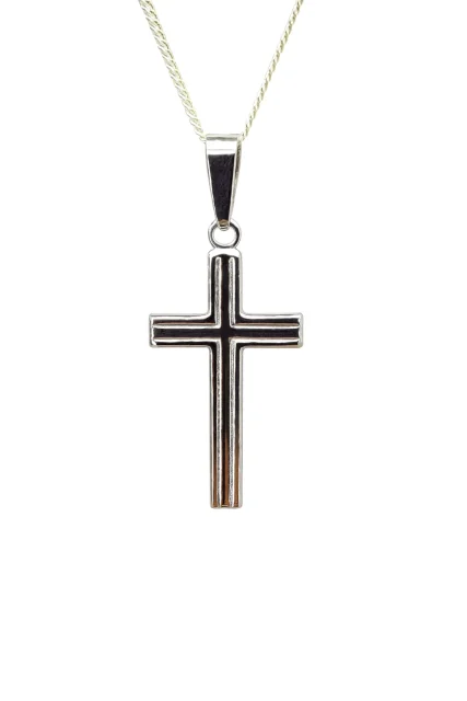 Sterling Silver Cross Pendant with Complimentary Chain - S105310P/10