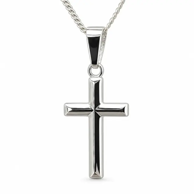 Sterling Silver Cross Pendant with Complimentary Chain - S105330P/8
