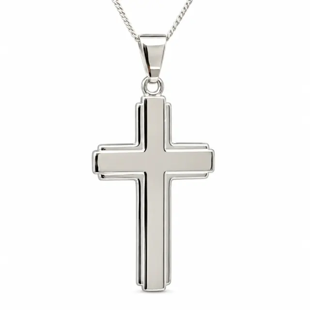 Sterling Silver Cross Pendant with Complimentary Chain - S106988P/5