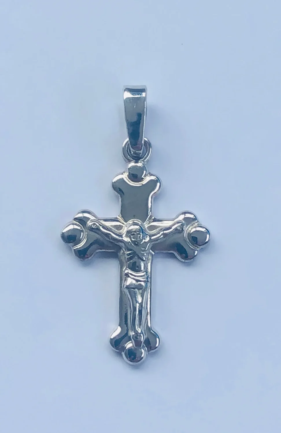 Sterling Silver Crucifix Pendant 32mm x 17mm - 015