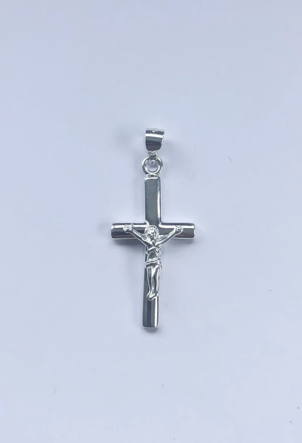 Sterling Silver Crucifix Pendant 35mm x 15mm - 008