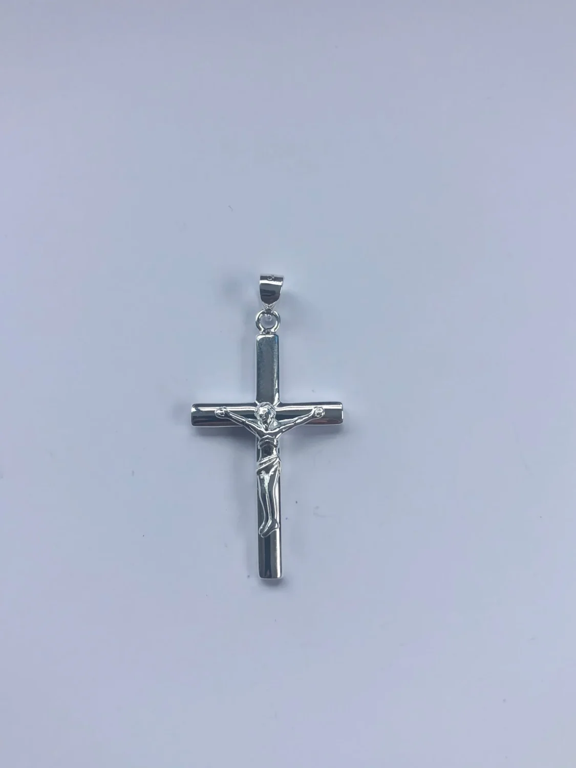 Sterling Silver Crucifix Pendant 41mm x 21mm - 009