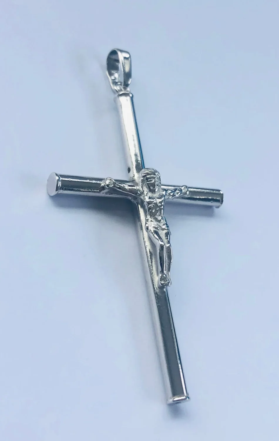 Sterling Silver Crucifix Pendant 59mm x 31mm - 016